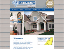 Tablet Screenshot of durabuiltbuildingproducts.com